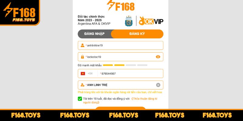 Đăng Ký F168 - Hướng Dẫn Chi Tiết và Những Điều Cần Lưu Ý 3 Lưu ý khi đăng ký F168